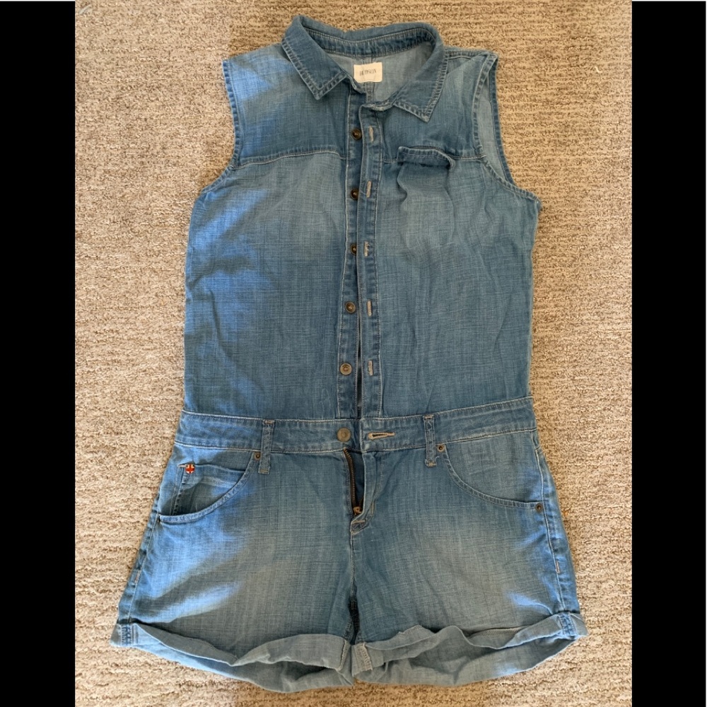 Hudson denim shorts jumpsuit, small